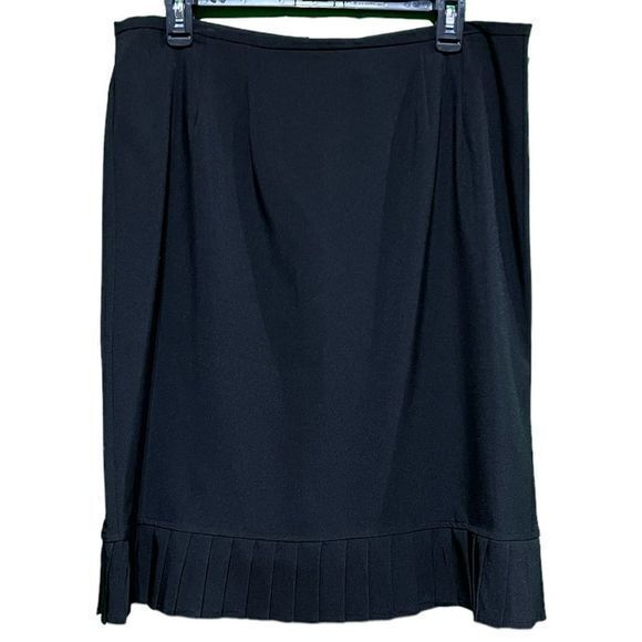 NWT T. Milano Size 14 2-Piece Suit Pleated Blazer Skirt Combo‎ Black - Picture 7 of 10